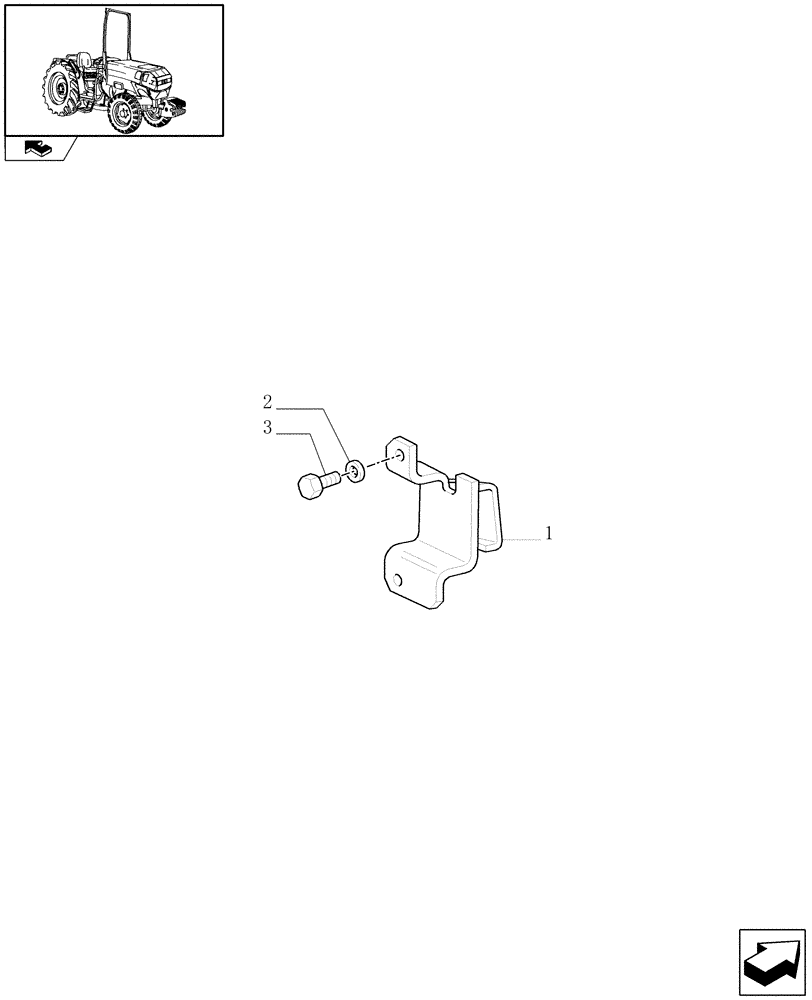 Схема запчастей Case IH FARMALL 75N - (1.89.4[01]) - SUPPORT FOR TRAILER BRAKE CONTROL LEVER (ITALY) - L/CAB (VAR.330895) (09) - IMPLEMENT LIFT