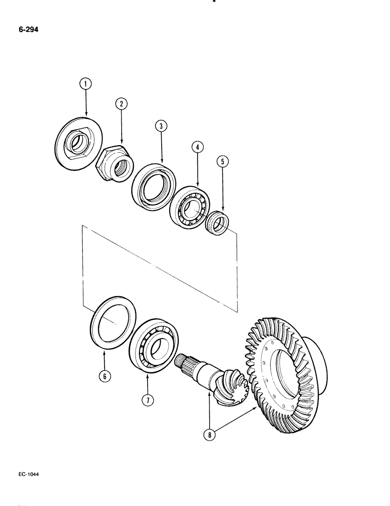 Схема запчастей Case IH 885 - (6-294) - DRIVE ASSEMBLY, 4 WHEEL DRIVE, APL-330 FRONT AXLE (06) - POWER TRAIN