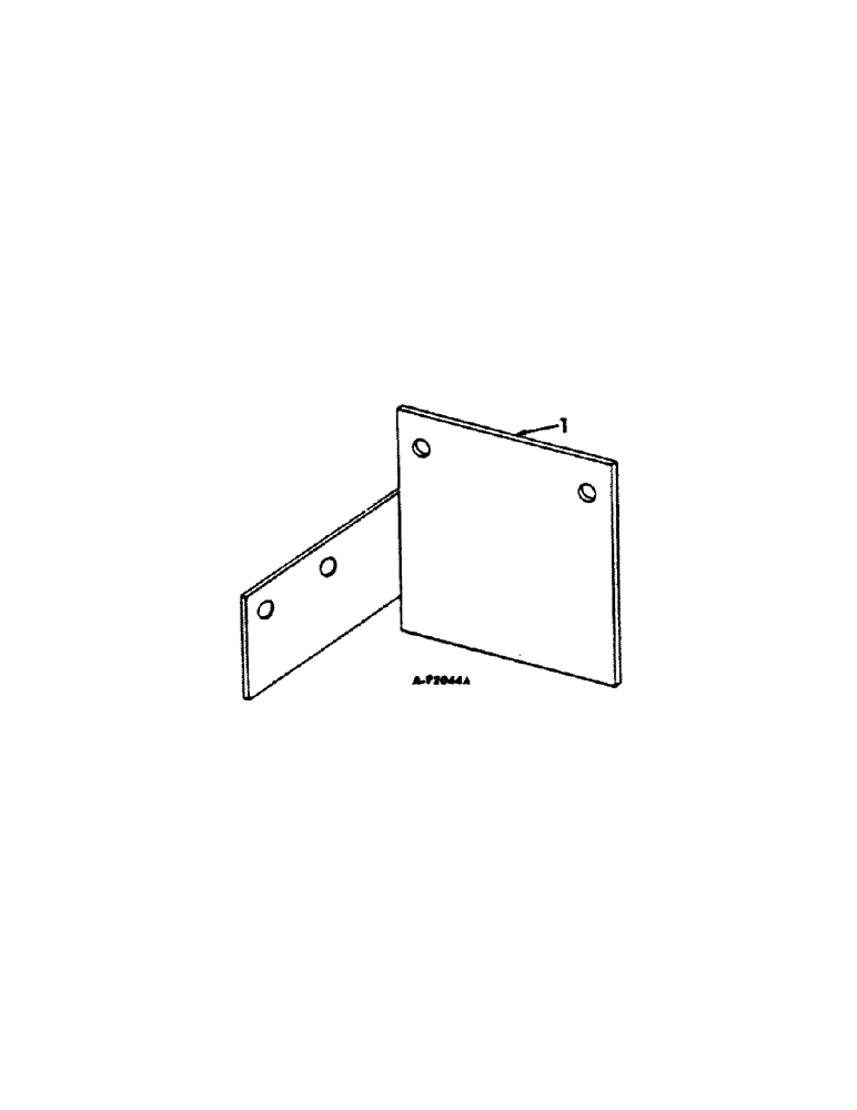 Схема запчастей Case IH C-153 - (E-36[A]) - FUEL PUMP BRACKET, 444, 2444, 2444 LO-BOY TRACTORS AND 4000 FORK LIFTS 