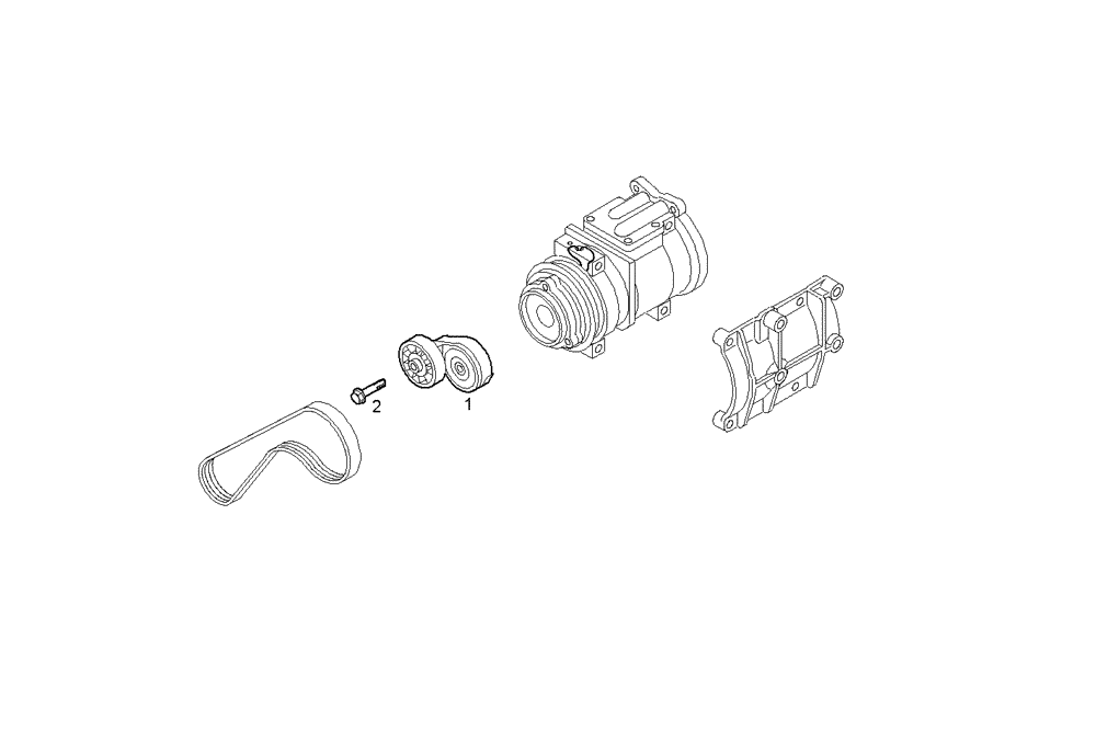 Схема запчастей Case IH F3BE0684N E904 - (3934.003) - CONT.AIR COND.COMPRESSOR 