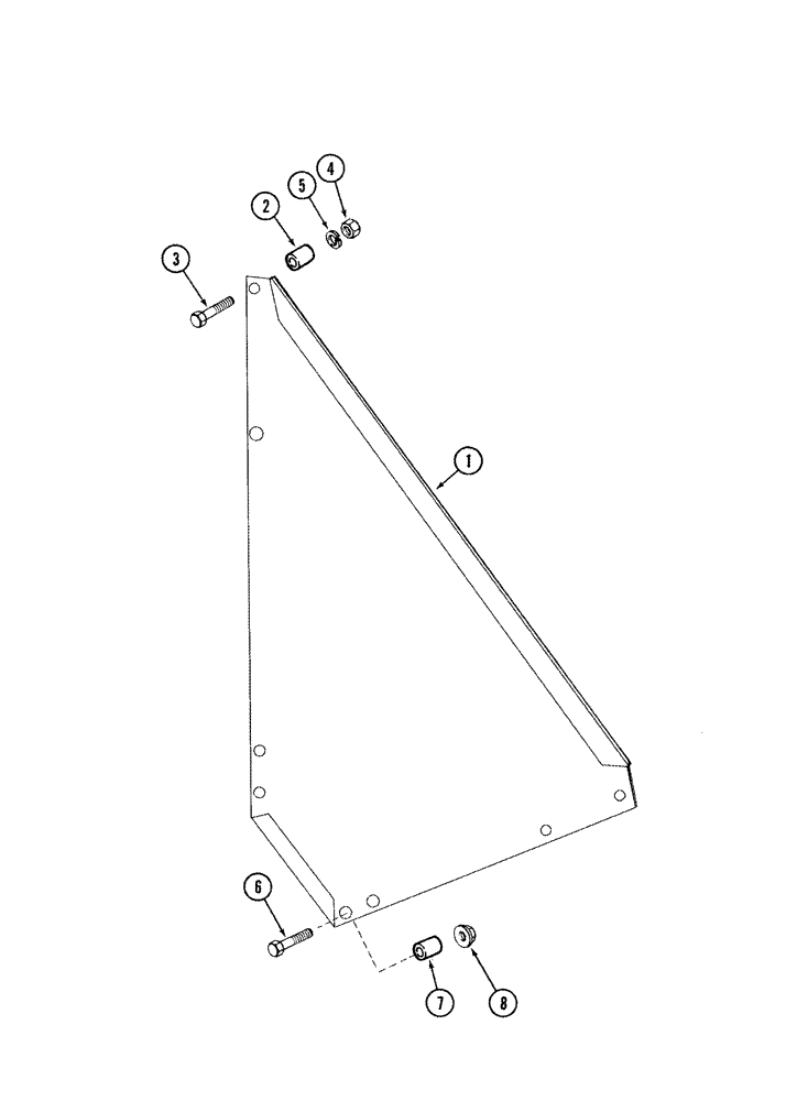 Схема запчастей Case IH 1010 - (09A-02) - REEL END GUARD 5 BAT (09) - CHASSIS/ATTACHMENTS