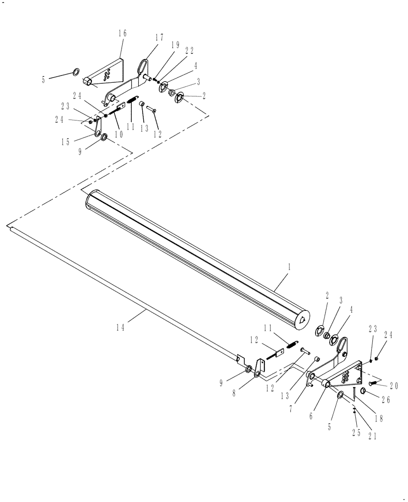 Схема запчастей Case IH CM209 - (88.100.01) - ATTACHMENT, 9FT ROLLER WINDGUARD (88) - ACCESSORIES