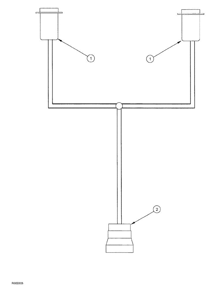 Схема запчастей Case IH AFS - (02-66) - HARNESS, SERVICE TOOL, HYD. ONLY (55) - ELECTRICAL SYSTEMS