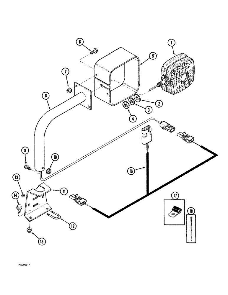 Схема запчастей Case IH 1015 - (4-02) - WIRING HARNESS AND LAMP MOUNTING (55) - ELECTRICAL SYSTEMS