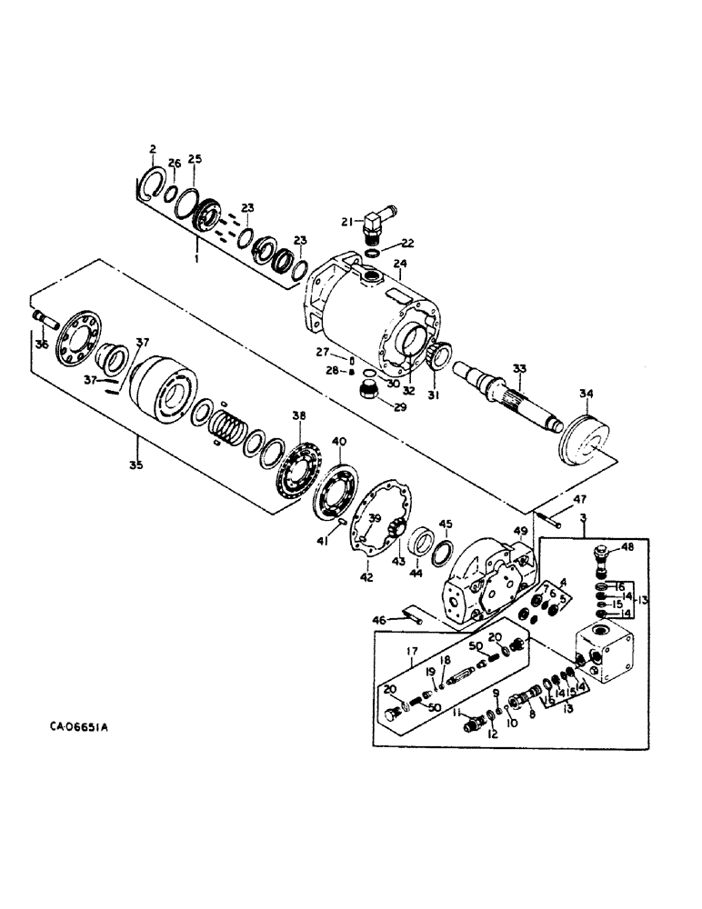 Схема запчастей Case IH 1440 - (10-31) - HYDRAULICS, HYDROSTATIC MOTOR, EATON (07) - HYDRAULICS