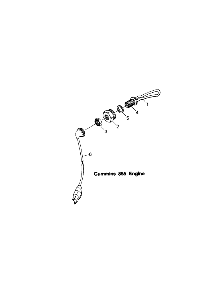 Схема запчастей Case IH STEIGER - (04-05[A]) - ENGINE BLOCK HEATER, CUMMINS 855 ENGINE (04) - Drive Train