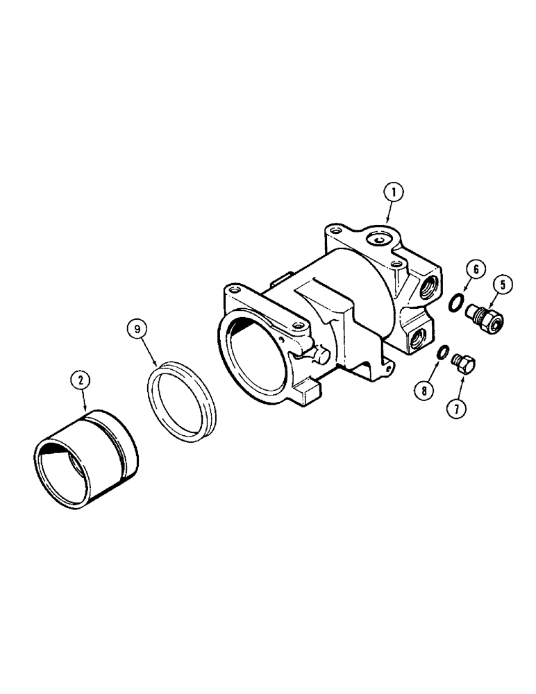 Схема запчастей Case IH 8920 - (8-034) - HITCH CONTROL CYLINDER ASSEMBLY (08) - HYDRAULICS