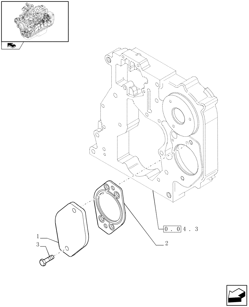 Схема запчастей Case IH F4GE9684B J600 - (0.35.0) - POWER TAKE OFF (2852174) 