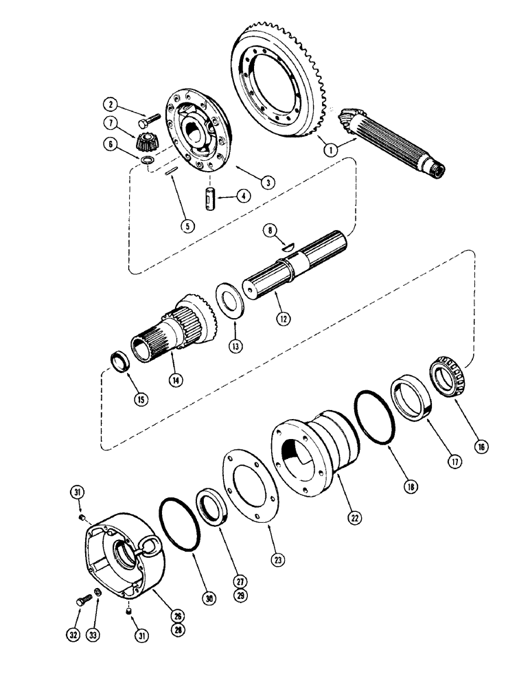 Схема запчастей Case IH 930-SERIES - (115A) - DIFFERENTIAL (06) - POWER TRAIN