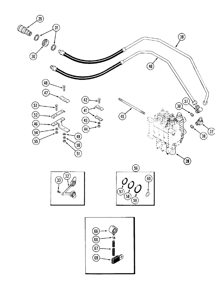 Схема запчастей Case IH 2394 - (8-042) - REMOTE HYDRAULICS ADD-ON ATTACHMENT, THIRD CIRCUIT WITH LOAD CHECK (CONTINUED) (08) - HYDRAULICS