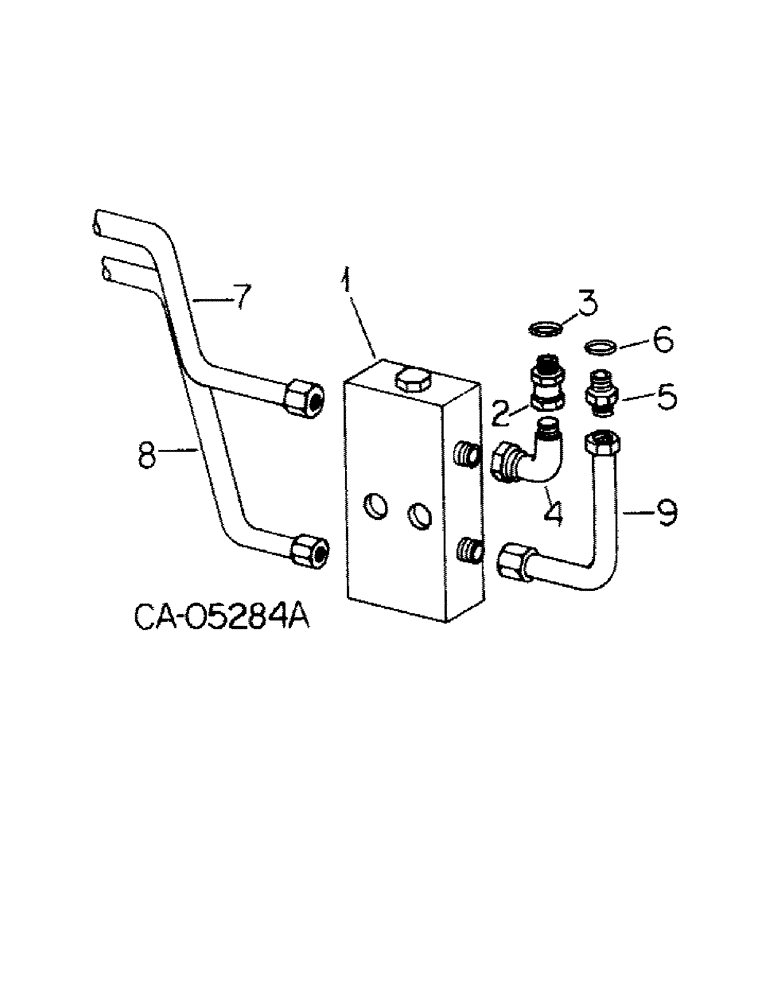 Схема запчастей Case IH 1586 - (10-54[A]) - HYDRAULIC, ALTERNATING CHECK VALVE CONNECTIONS, 1586 WITH SERIAL NO. 21000 AND ABOVE (07) - HYDRAULICS