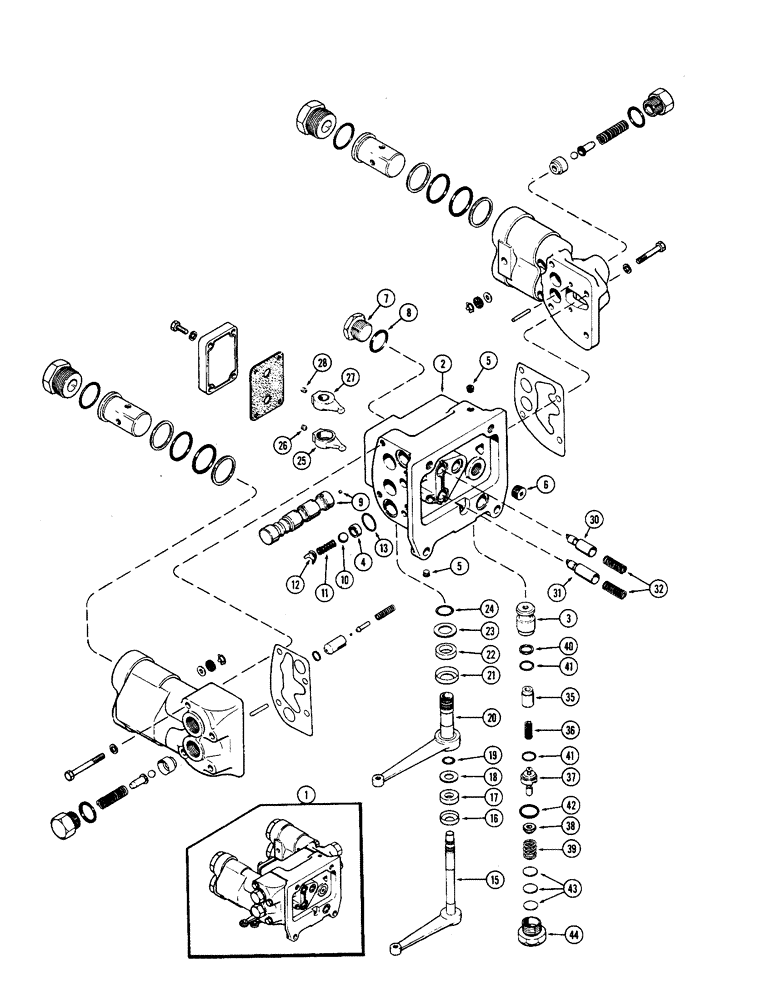 Схема запчастей Case IH 2870 - (282) - REMOTE CONTROL VALVE, WITH RELIEF VALVE, USED P.I.N. 8826982 AND AFTER (08) - HYDRAULICS