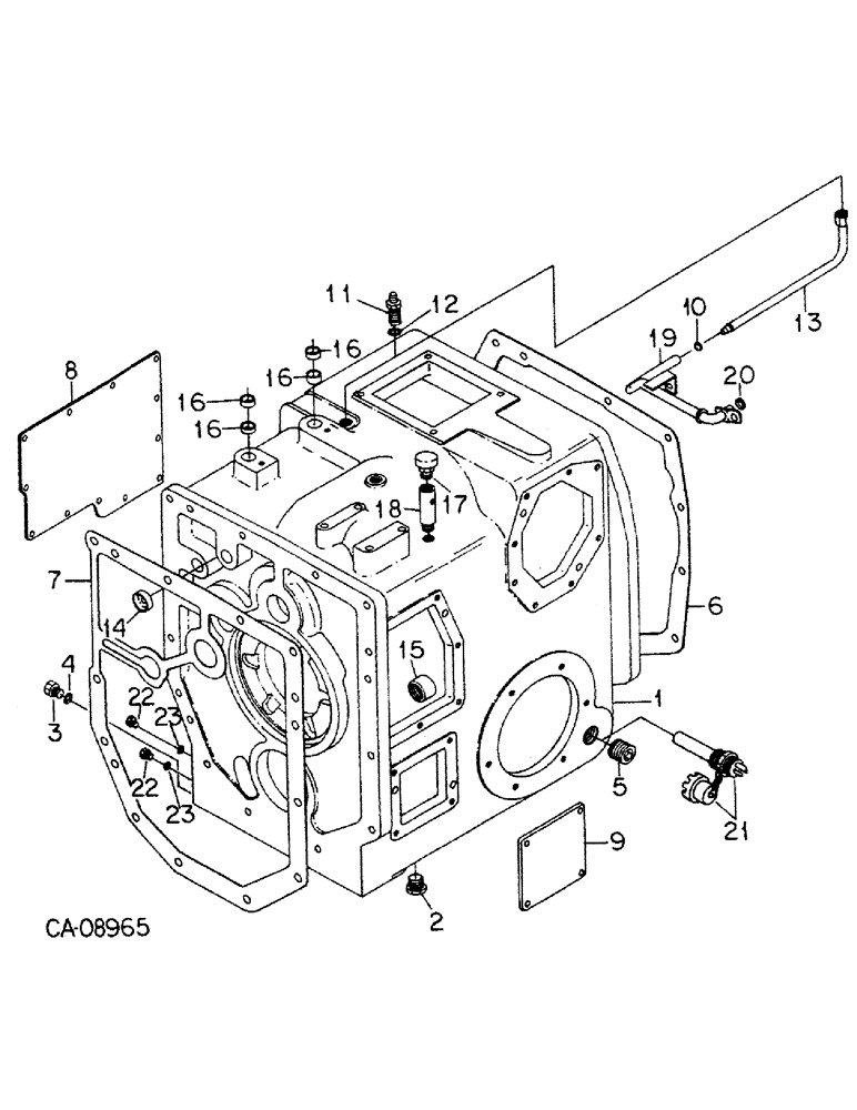 Схема запчастей Case IH 5488 - (07-06) - DRIVE TRAIN, RANGE TRANSMISSION HOUSING (04) - Drive Train