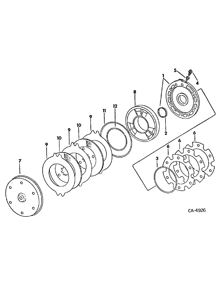 Схема запчастей Case IH 3288 - (04-01) - BRAKES, MASTER BRAKES (5.1) - BRAKES