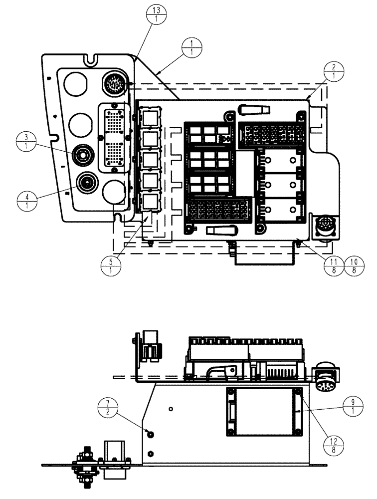 Схема запчастей Case IH TITAN 4520 - (08-004) - MAIN ELECTRICAL ASSEMBLY (06) - ELECTRICAL