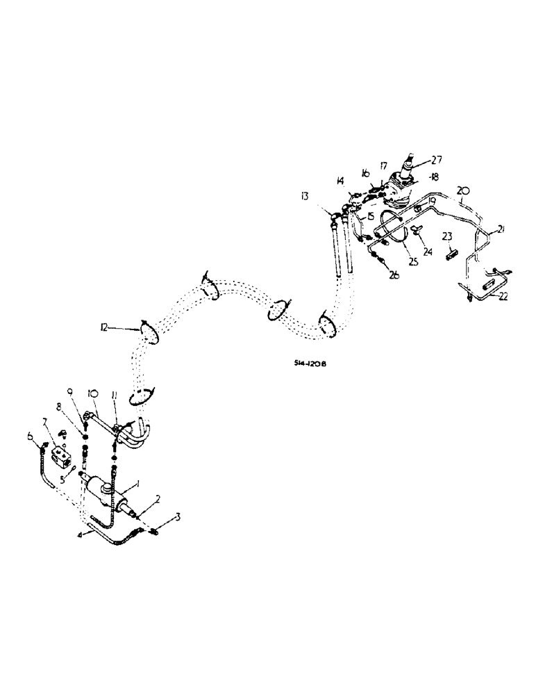 Схема запчастей Case IH 2400 - (10-11) - POWER STEERING, DANFOSS, UP TO 454/8892 (07) - HYDRAULICS