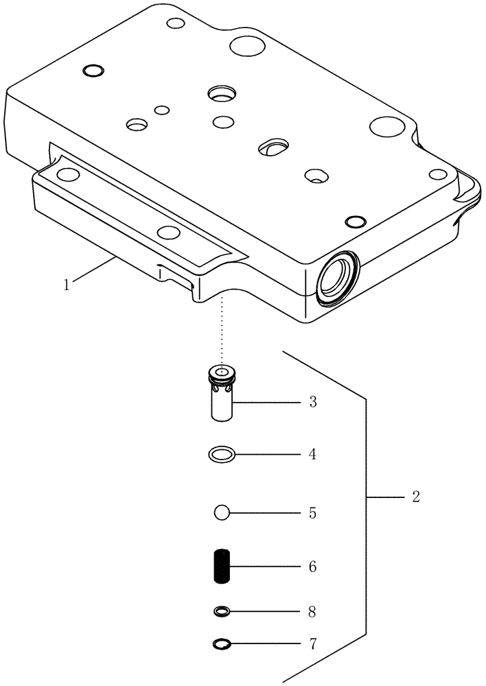 Схема запчастей Case IH MAGNUM 255 - (06-05) - PLATE ASSEMBLY - VALVE MOUNTING, TOP (06) - POWER TRAIN