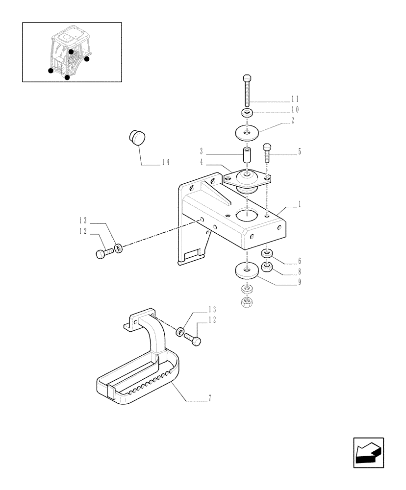 Схема запчастей Case IH JX1085C - (1.87.0[01]) - CAB SUPPORTS (08) - SHEET METAL