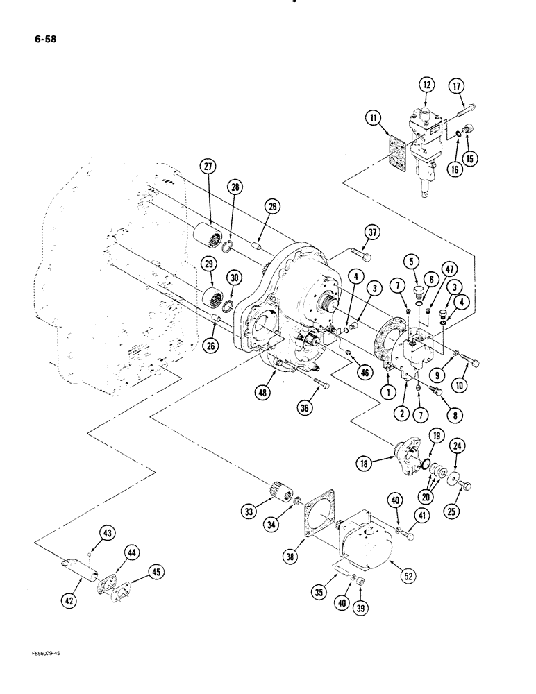 Схема запчастей Case IH STEIGER - (6-56) - PTO CONTROLS, IF EQUIPPED (06) - POWER TRAIN