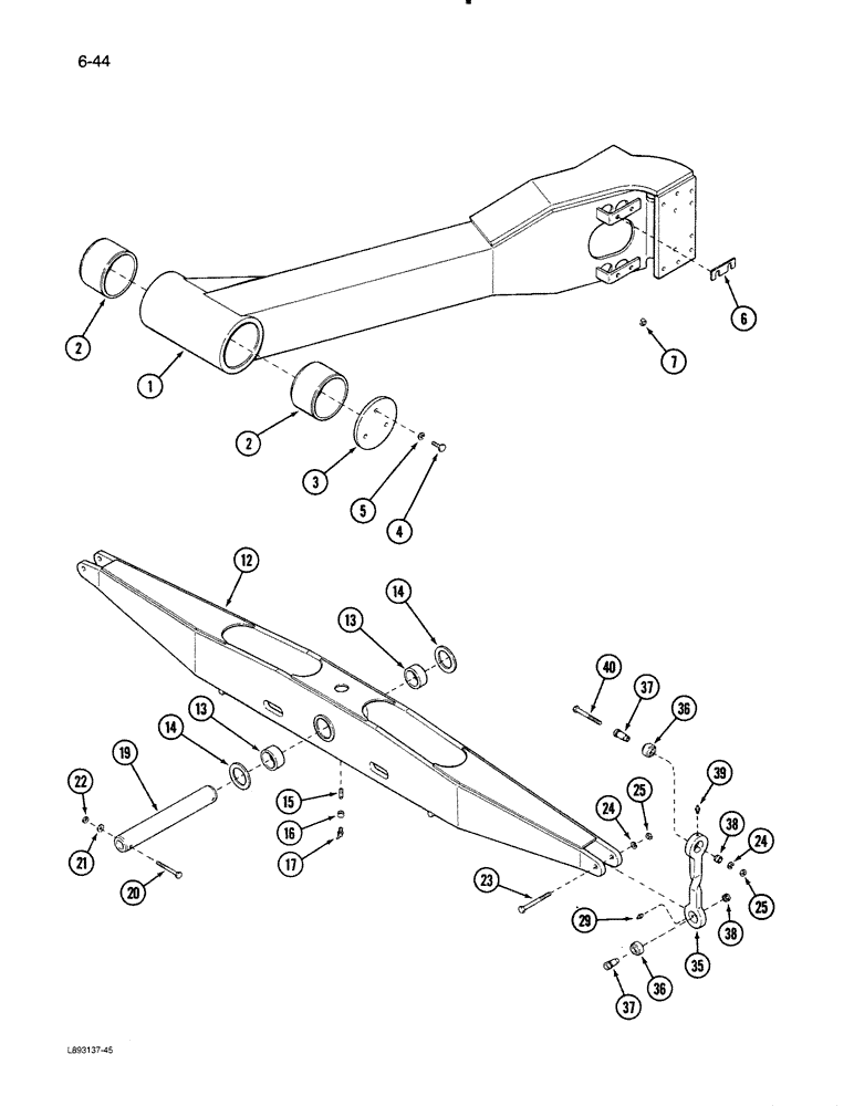 Схема запчастей Case IH 1670 - (6-44) - DRIVE AXLE (03) - POWER TRAIN