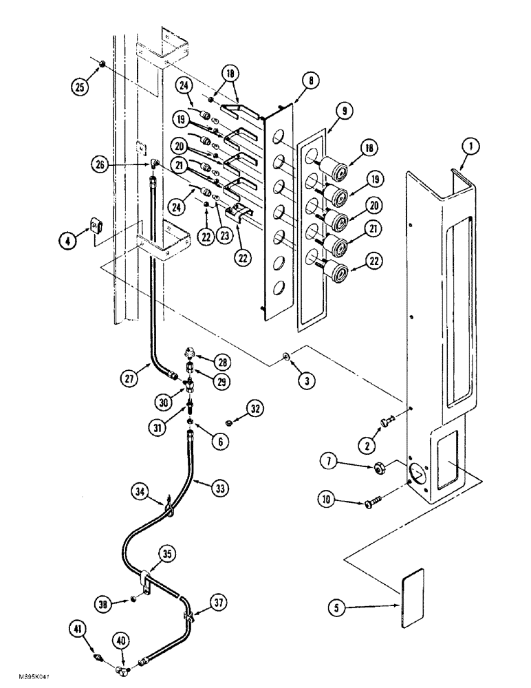 Схема запчастей Case IH 9390 - (4-32) - GAUGE PANEL, PRIOR TO P.I.N. JEE0071001 (04) - ELECTRICAL SYSTEMS