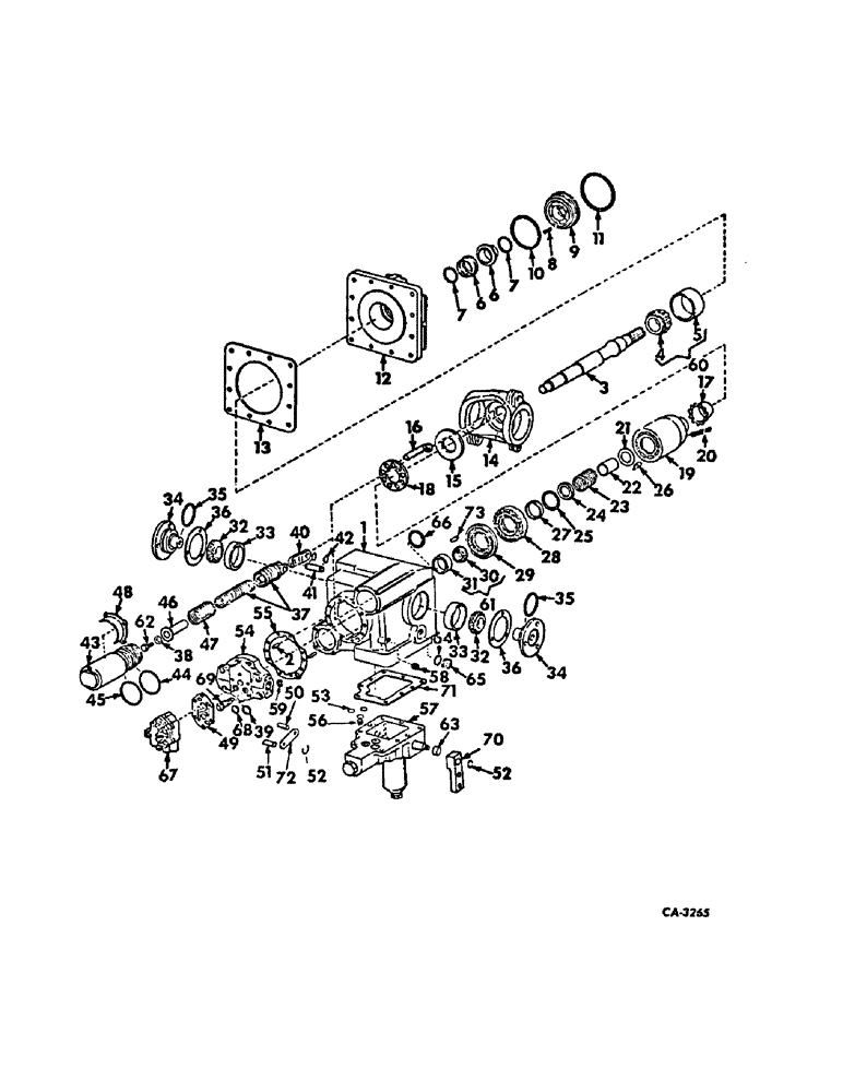 Схема запчастей Case IH 715 - (10-18) - HYDRAULICS, HYDRAULIC TRANSMISSION PUMP, FOR HYDROSTATIC GROUND DRIVE (07) - HYDRAULICS