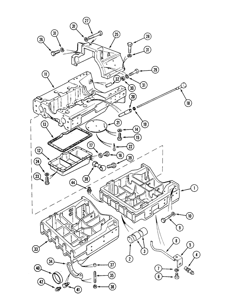 Схема запчастей Case IH 1494 - (9-384) - FRONT MAIN FRAME AND COVERS (09) - CHASSIS/ATTACHMENTS