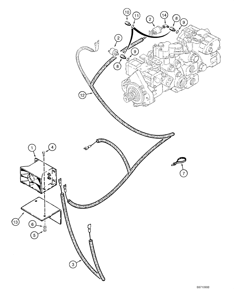 Схема запчастей Case IH 1840 - (04-22) - BACKUP ALARM (04) - ELECTRICAL SYSTEMS