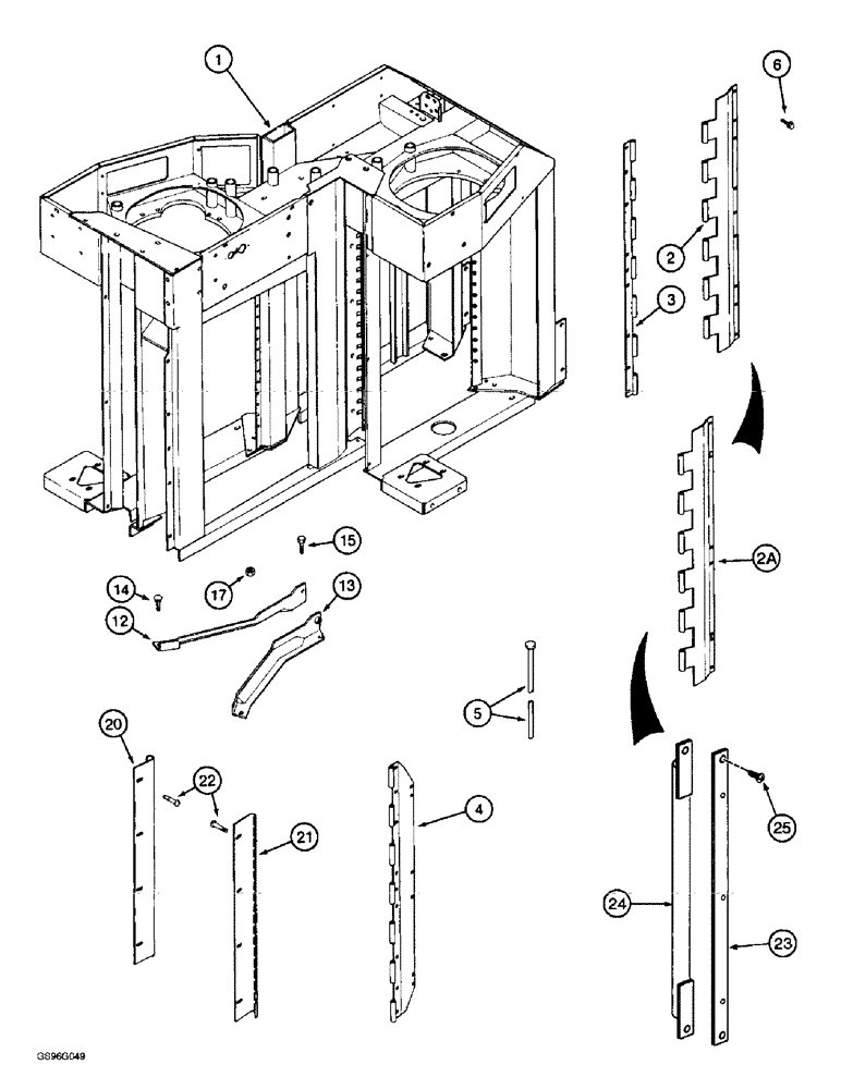 Схема запчастей Case IH 2022 - (9A-78) - DRUM HOUSING, 2022 COTTON PICKER (13) - PICKING SYSTEM