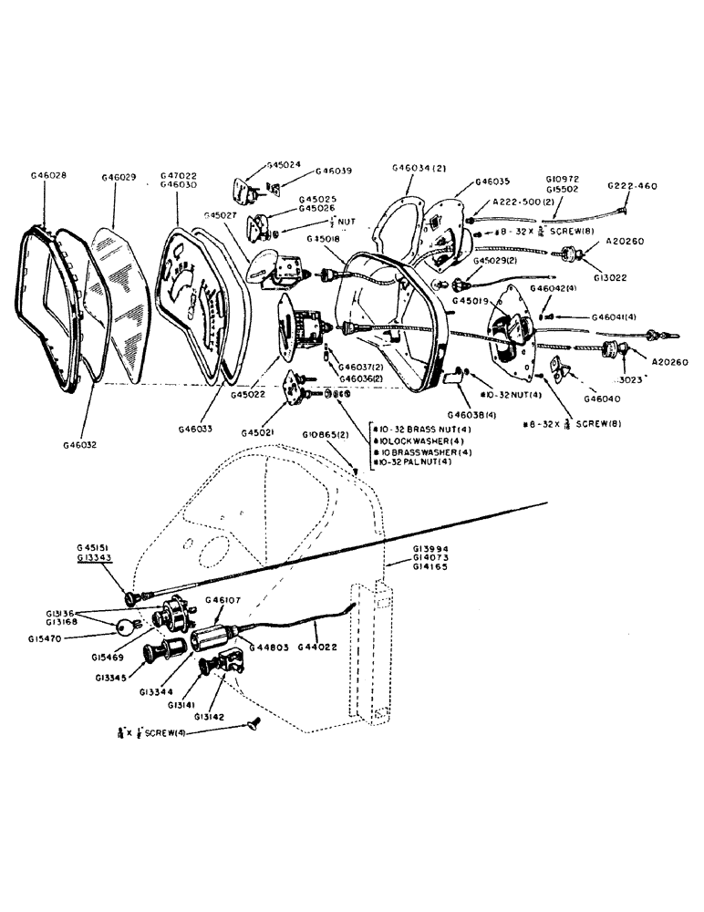 Схема запчастей Case IH 400B-SERIES - (072) - INSTRUMENT PANEL (04) - ELECTRICAL SYSTEMS