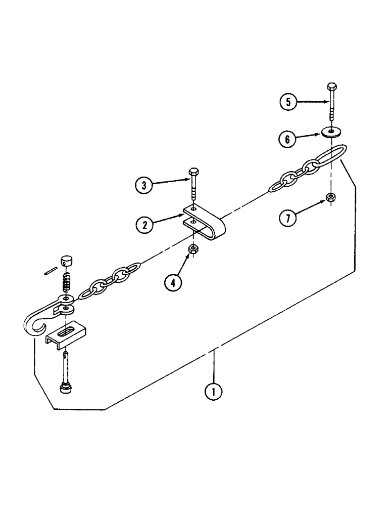 Схема запчастей Case IH 3450 - (82) - SAFETY CHAIN 