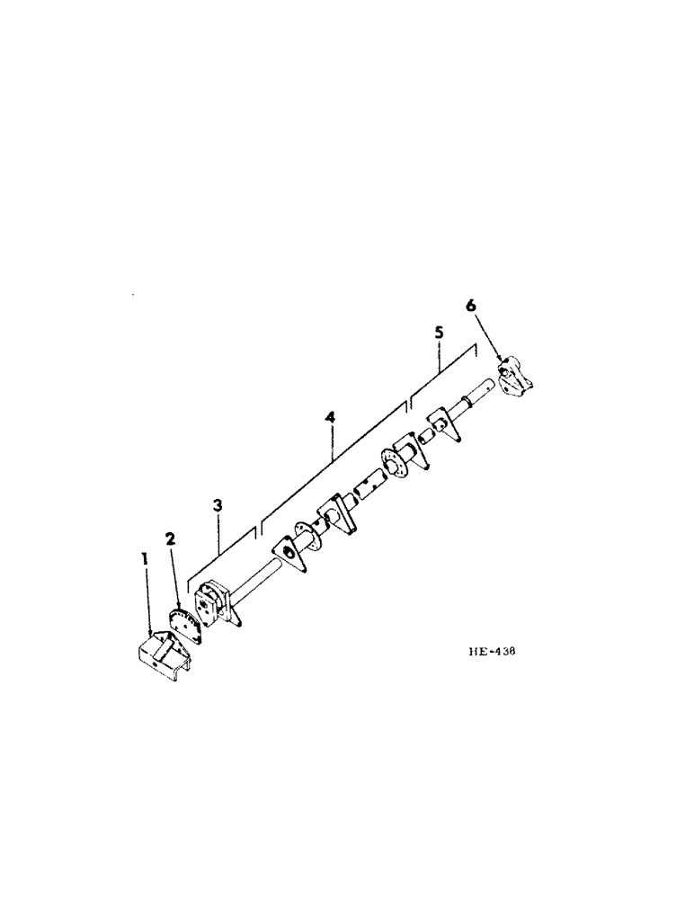 Схема запчастей Case IH 210 - (Q-06[A]) - PLATFORM, PICK-UP REEL SHAFT, 10-1/2 FT, PRIOR TO SERIAL NUMBER 3700 Platforms