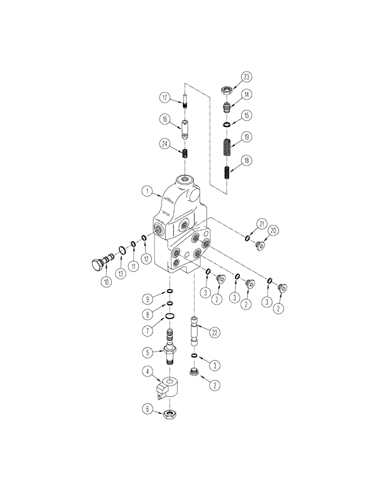 Схема запчастей Case IH STX425 - (06-52) - VALVE ASSEMBLY - POWER TAKE OFF (06) - POWER TRAIN