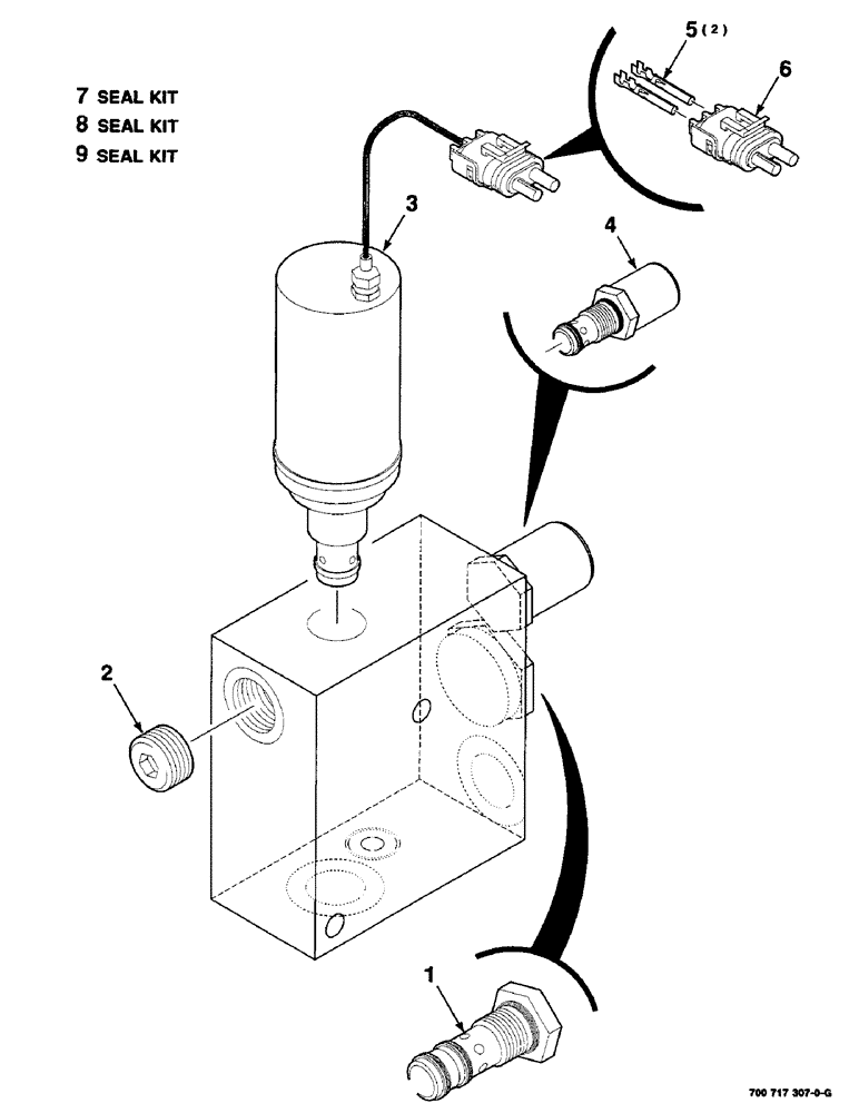 Схема запчастей Case IH 425 - (8-08) - HYDRAULIC VALVE ASSEMBLY, 700717307 HYDRAULIC VALVE ASSEMBLY COMPLETE (35) - HYDRAULIC SYSTEMS