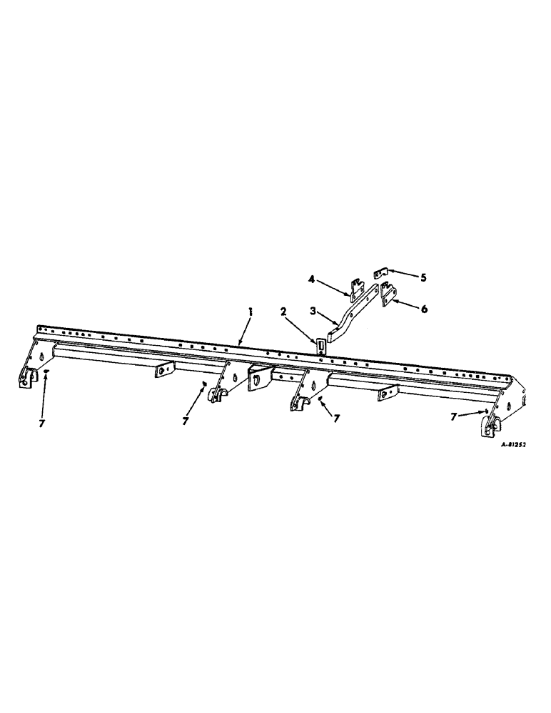 Схема запчастей Case IH 455 - (G-03) - MAIN FRAME AND CYLINDER BRACKET 