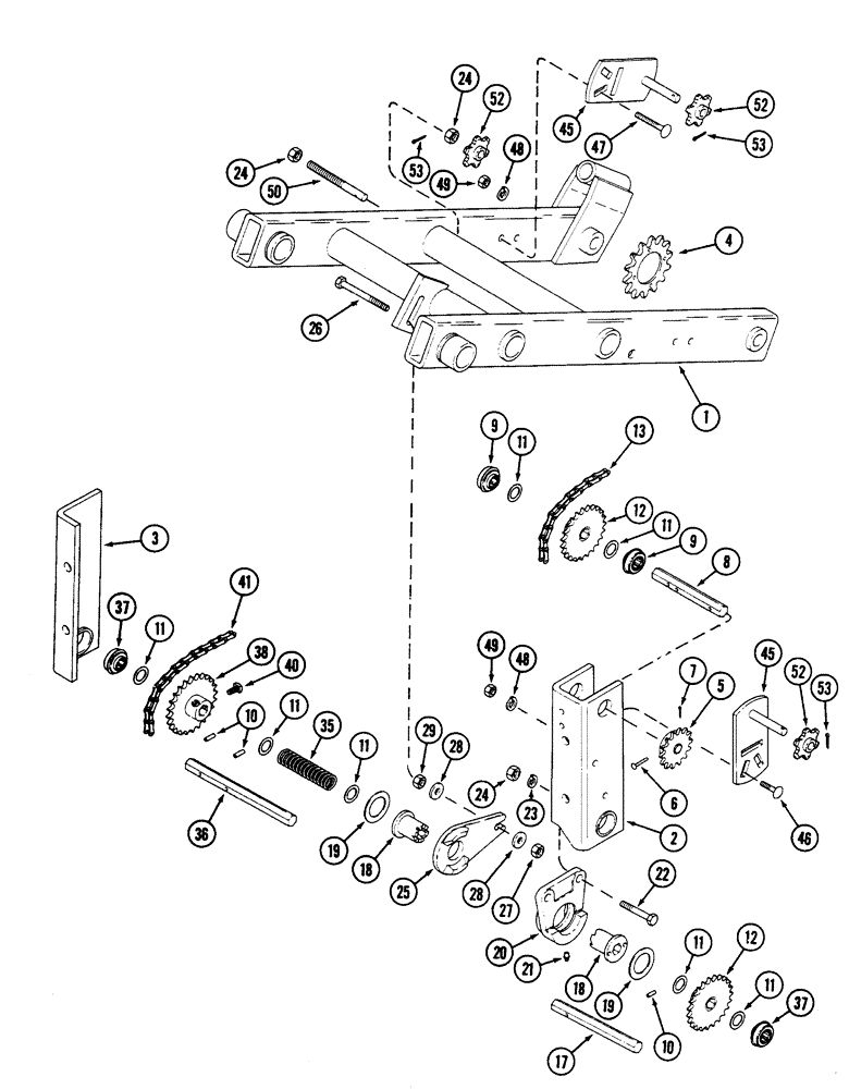 Схема запчастей Case IH 5500 - (9-24) - MAIN DRIVE (ASN JAG0880757) (09) - CHASSIS