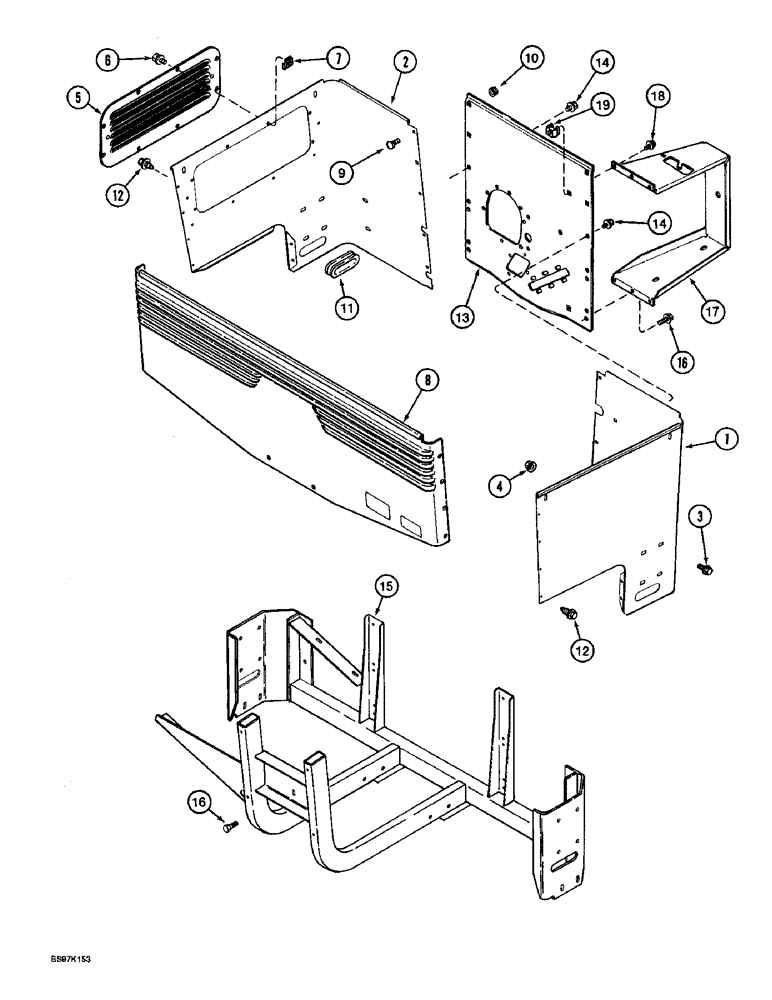 Схема запчастей Case IH 900 - (9-085A) - SEED MODULE HOUSING, CYCLO AIR PLANTERS WITH ONE PIECE MOUNTING FRAME MODULE (09) - CHASSIS/ATTACHMENTS