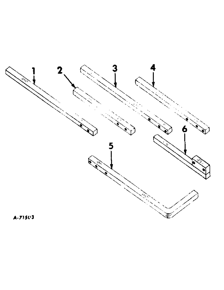 Схема запчастей Case IH 465A - (W-13) - TOOL BAR, SQUARE 