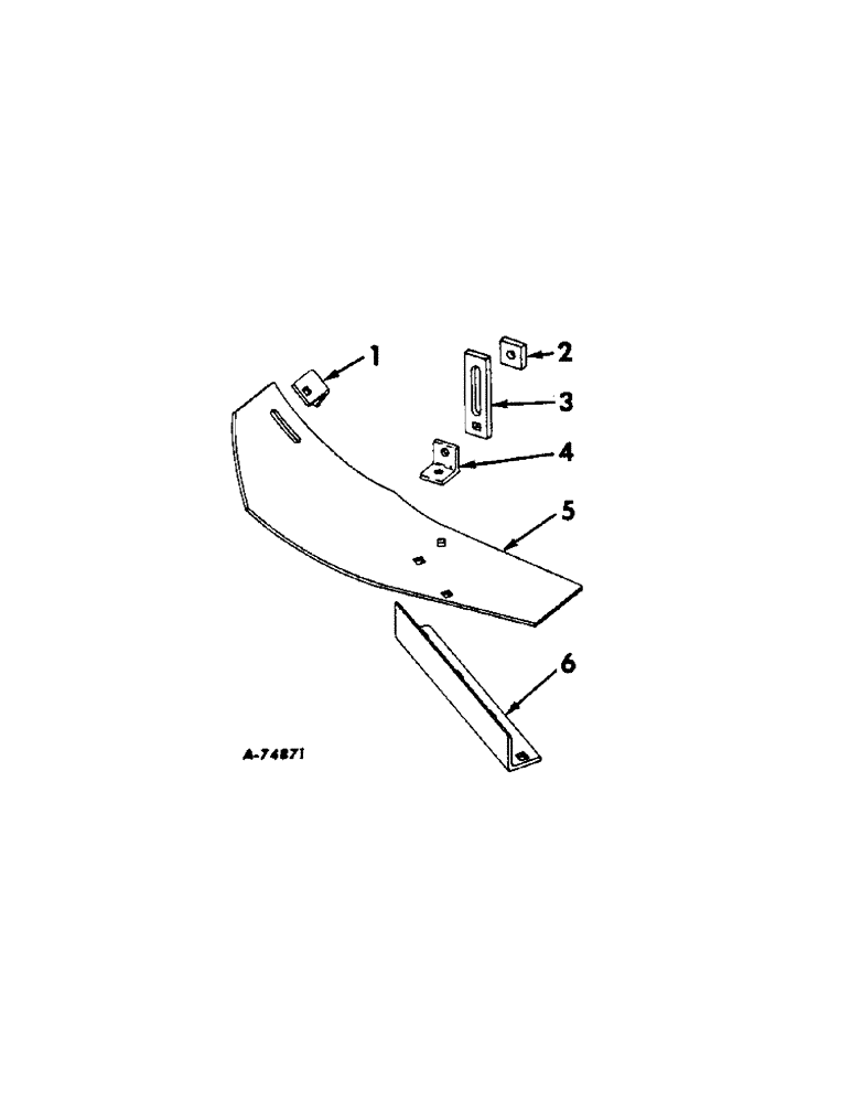 Схема запчастей Case IH 186 - (C-25) - GAUGE SHOE ATTACHMENT, 1962 AND 1963 