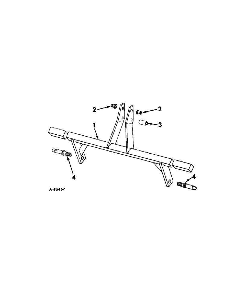 Схема запчастей Case IH INTERNATIONAL - (A-56[A]) - REAR SECTIONS, SINGLE TOOL BAR REAR SECTION MAIN FRAME 