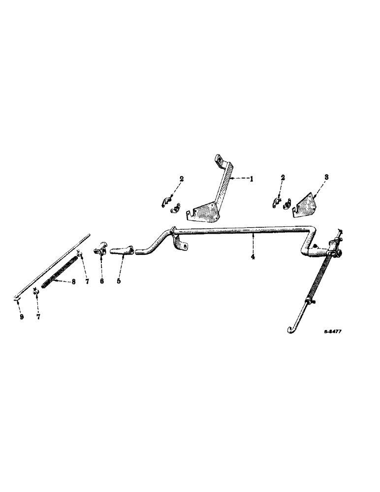 Схема запчастей Case IH INTERNATIONAL - (A-31) - REAR SECTIONS, ROCKSHAFT AND PRESSURE ROD, FOR DELAYED POWER LIFT 