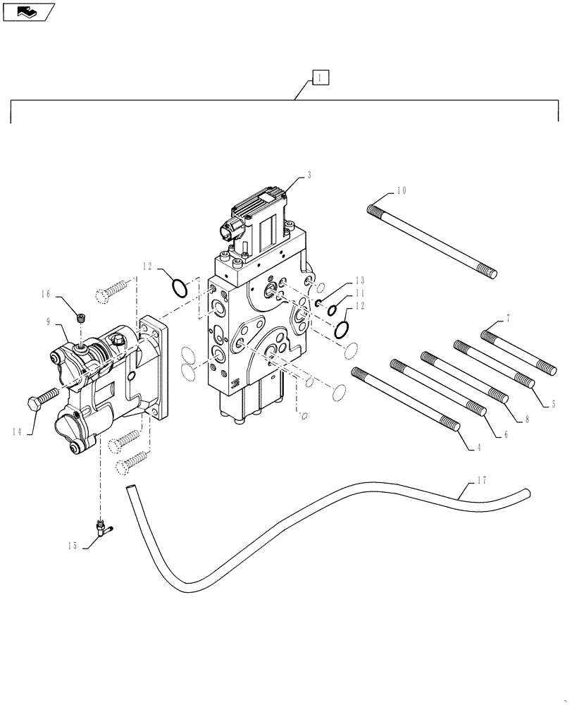 Схема запчастей Case IH STEIGER 450 - (88.035.11) - DIA KIT, ADDITIONAL PRODUCTS - HYD. AUX. VALVE KIT, ADDITIONAL EH REMOTE (88) - ACCESSORIES