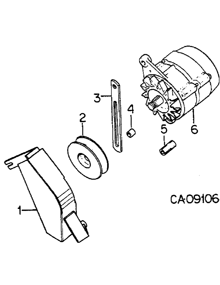 Схема запчастей Case IH 884 - (08-01) - ALTERNATOR AND CONNECTIONS, TRACTORS WITHOUT CAB (06) - ELECTRICAL