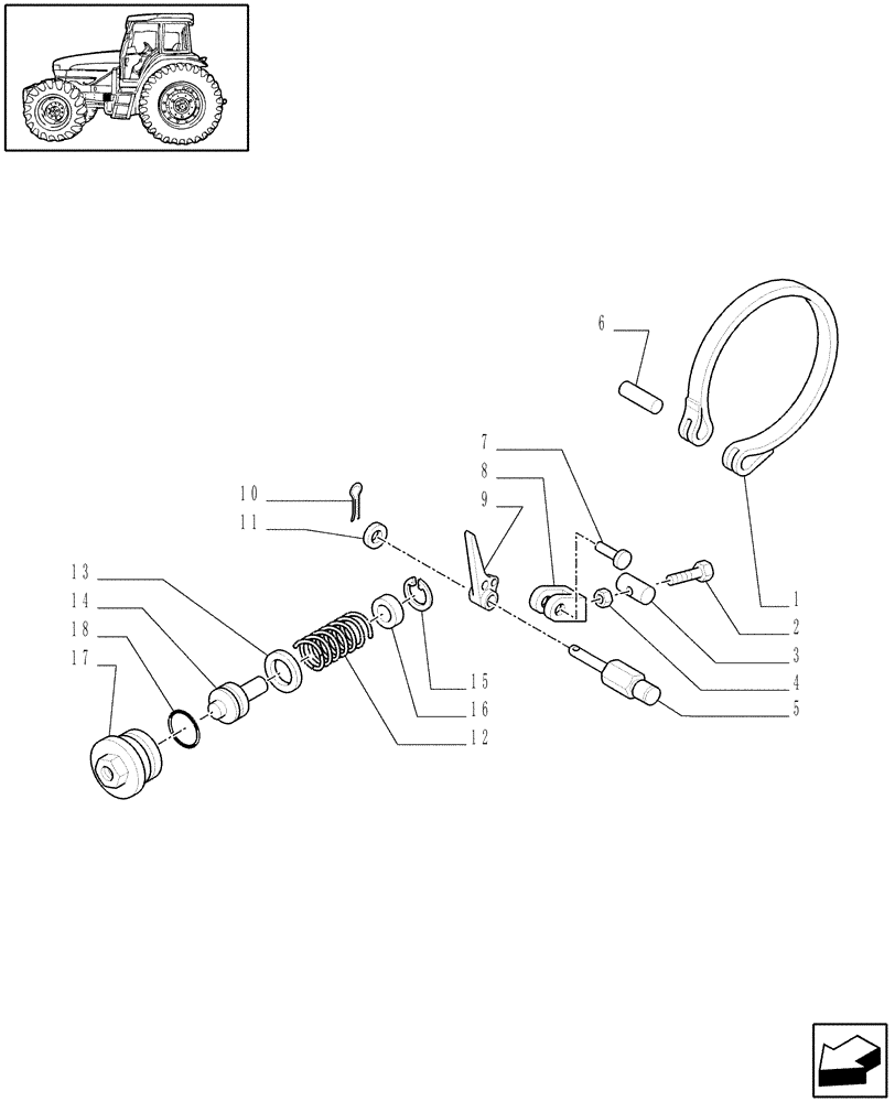 Схема запчастей Case IH MXM155 - (1.80.7[04A]) - PTO, CLUTCH - D5526 (07) - HYDRAULIC SYSTEM