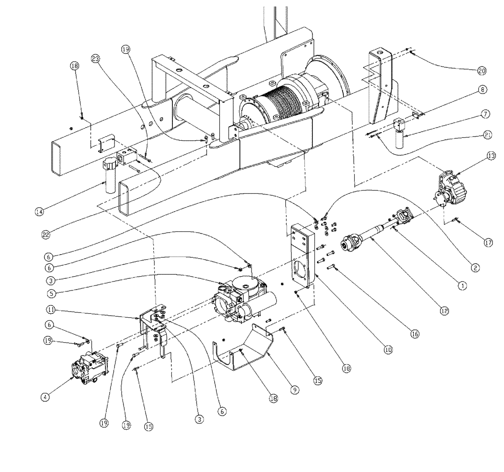 Схема запчастей Case IH 438 - (11-004) - PUMP GROUP, FLEX, 4330 Hydraulic Plumbing