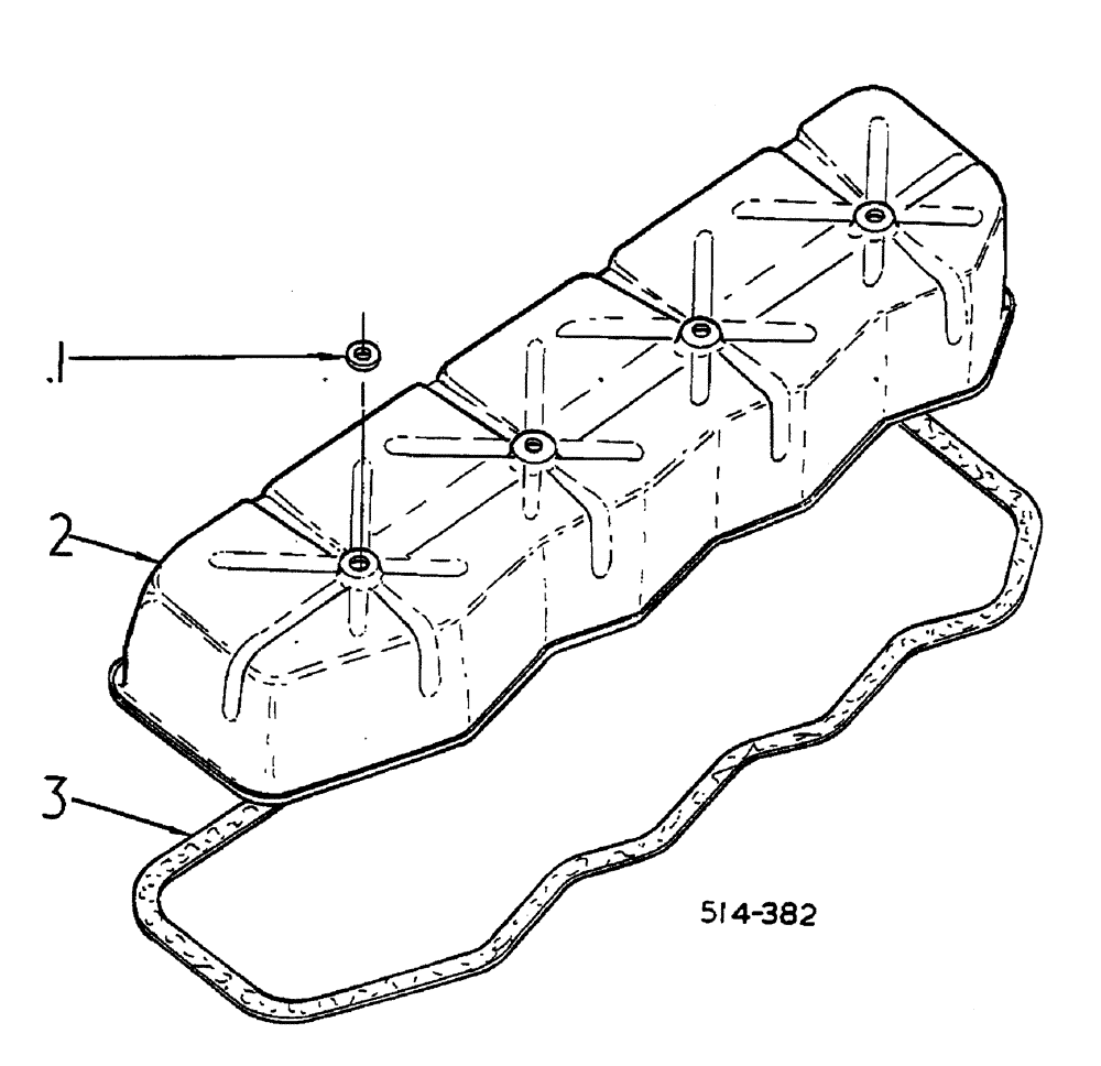 Схема запчастей Case IH 885 - (12-062) - VALVE HOUSING COVER Power