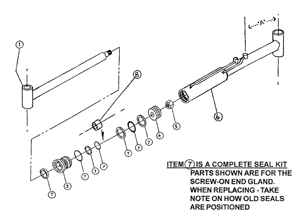 Схема запчастей Case IH PATRIOT II - (07-001) - HYDRAULIC CYLINDER - AXLE ADJ Cylinders