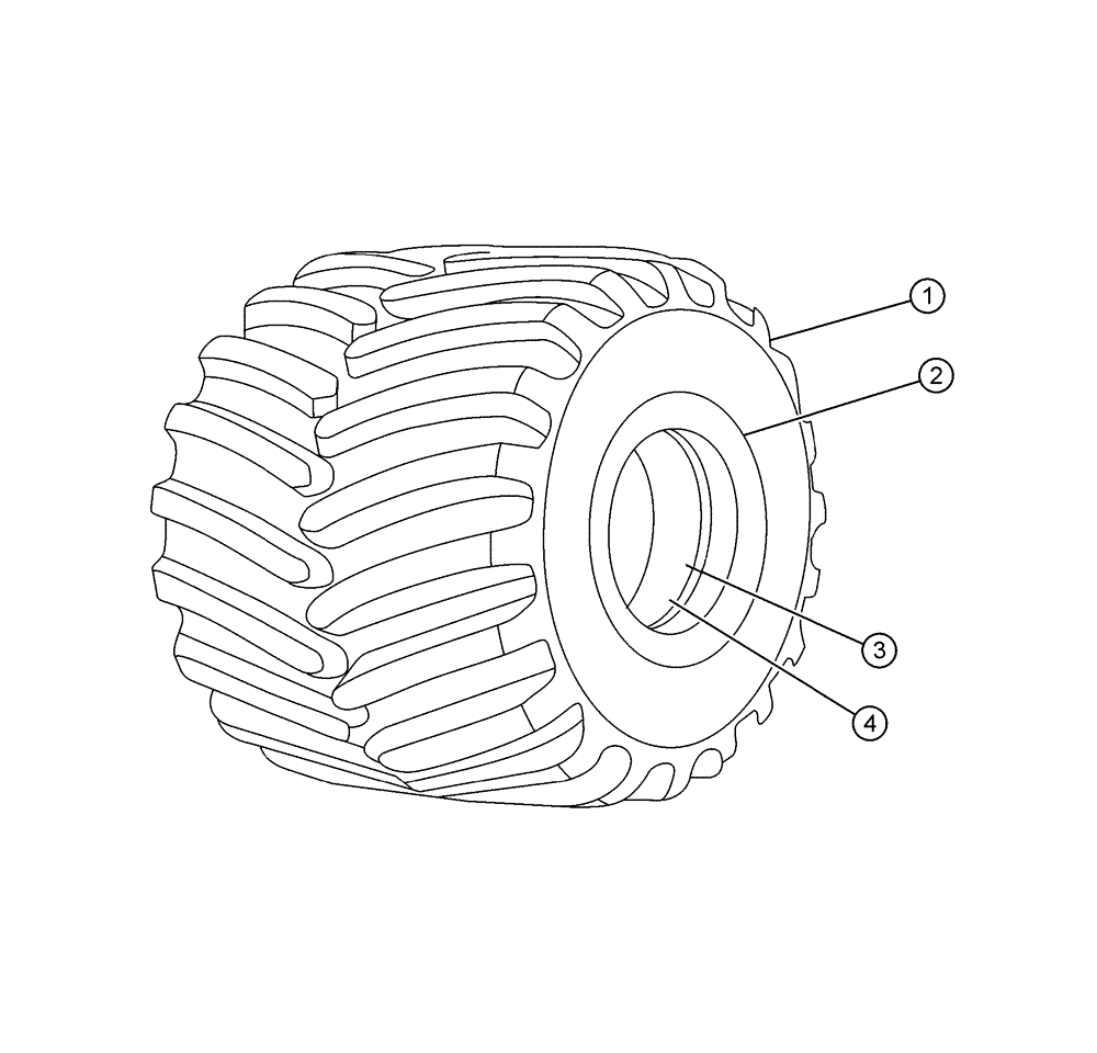 Схема запчастей Case IH FLX4010 - (05-012) - 66” MICHELIN, RADIAL Tires