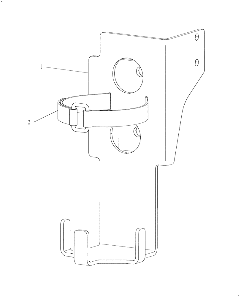 Схема запчастей Case IH FARMALL 45C - (05.102.AA) - BRACKET, FIRE EXTINGUISHER (05) - SERVICE & MAINTENANCE