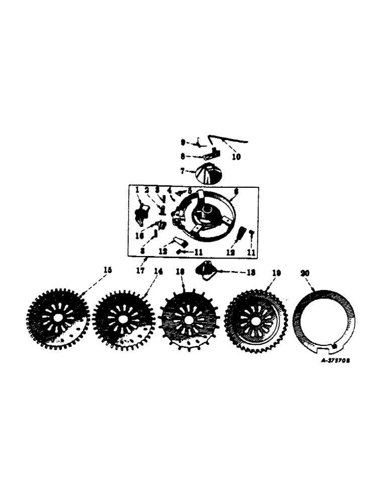 Схема запчастей Case IH 184 - (H-30) - COTTON PLANTING EQUIPMENT, FOR COMBINATION HOPPER 